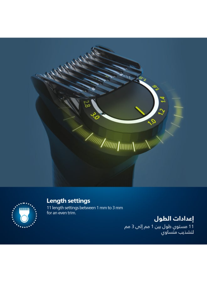 Philips - All-in-One Trimmer MG7920/15,13-in-1 Face, Hair & Body Grooming,Nose & Ear,120min Cordless, Showerproof Black - Image 1