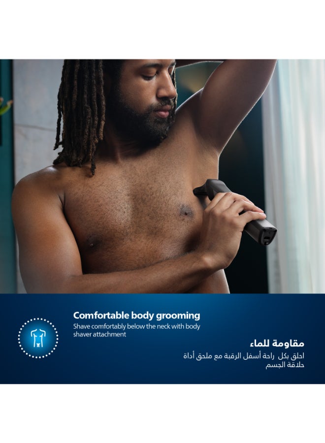 Philips - All-in-One Trimmer MG7920/15,13-in-1 Face, Hair & Body Grooming,Nose & Ear,120min Cordless, Showerproof Black - Image 1