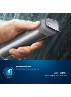 فيليبس ماكينة التشذيب متعددة الاستخدامات MG5930/15 من Philips | مجموعة عناية 11 في 1 لتشذيب الوجه والشعر والجسم | للأنف والأذن | 120 دقيقة من الاستخدام اللاسلكي، مقاومة للماء  - Image 3
