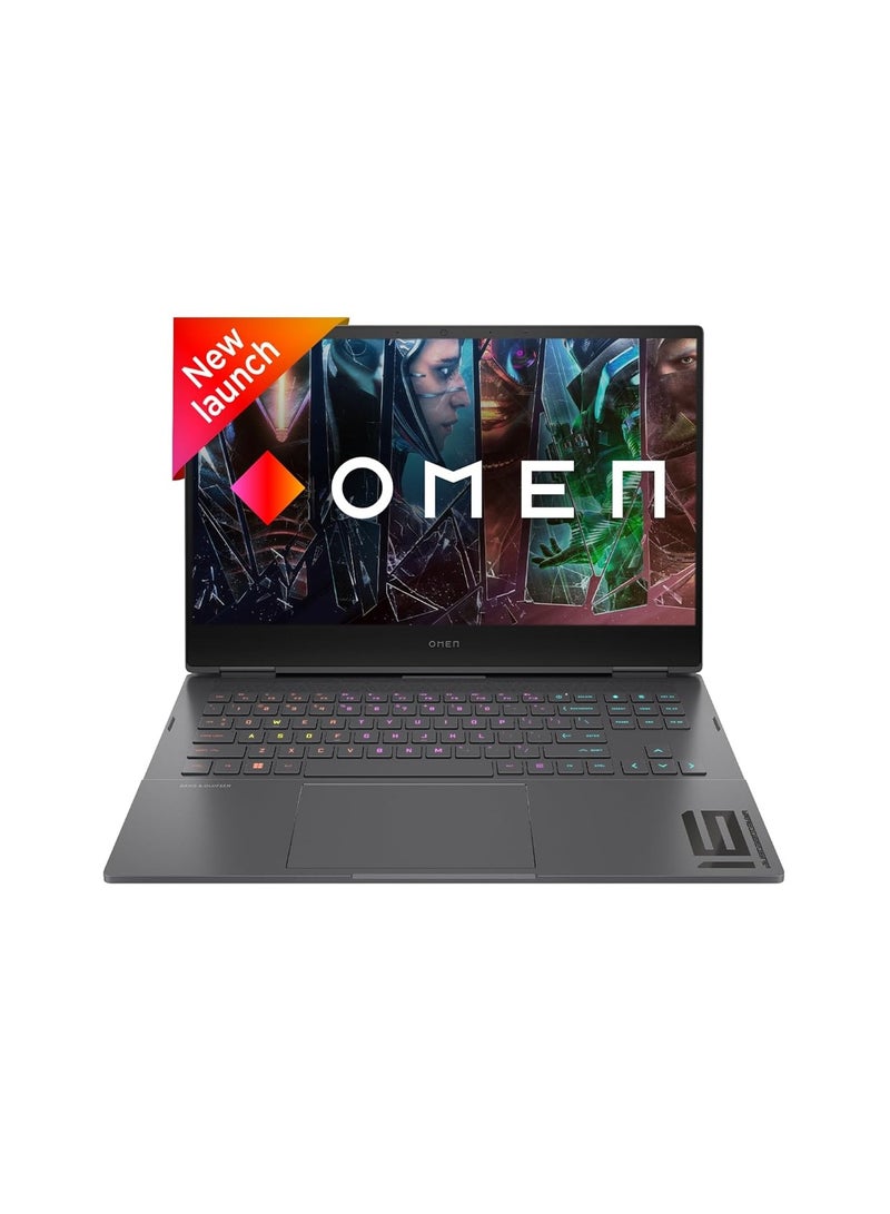 HP OMEN Gaming Laptop 16, 13th Gen Intel Core i9-13900HX, 16.1-inch (40.9 cm), NVIDIA GeForce RTX 4060, FHD, 16GB DDR5, 512GB SSD, RGB Backlit KB, Win 11 English/Arabic Black - Image 1