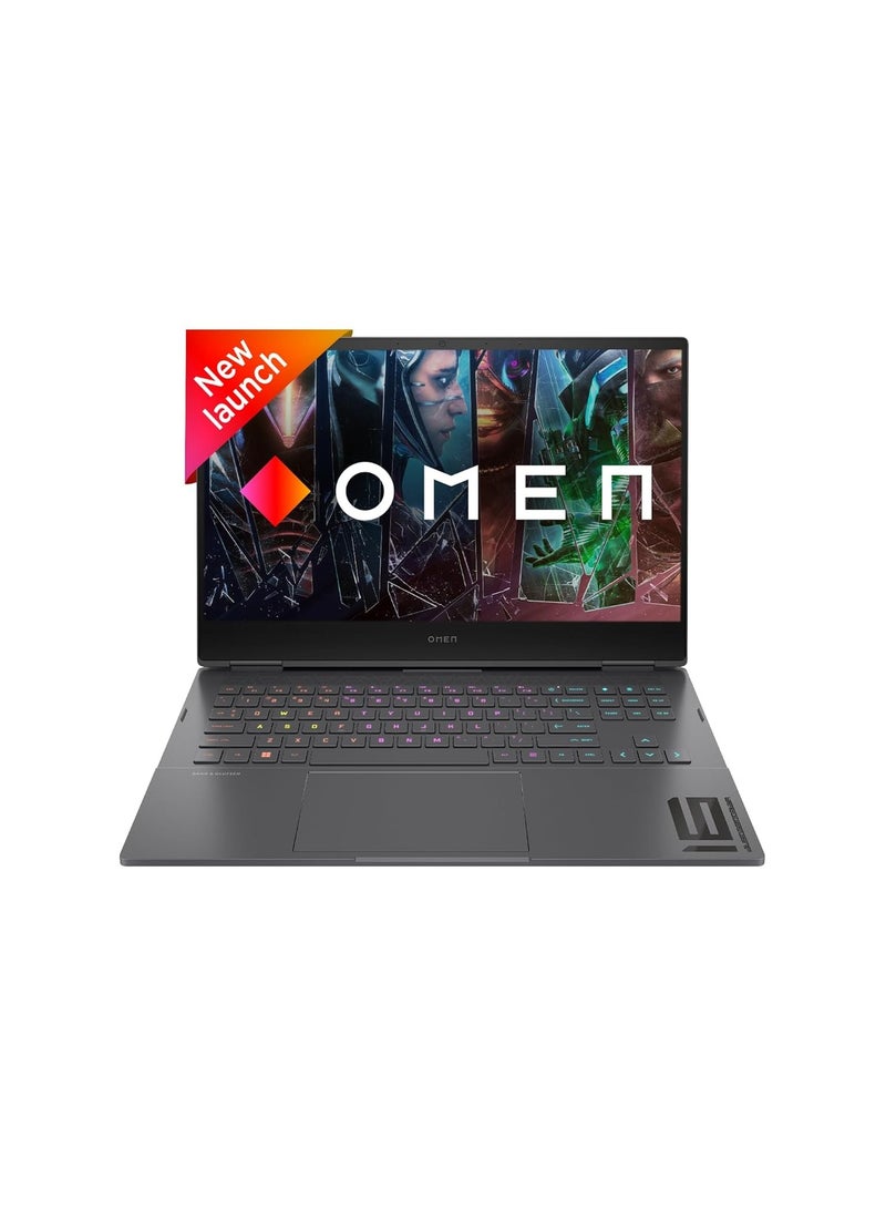 HP كمبيوتر محمول OMEN للألعاب 16، الجيل الثالث عشر Intel Core i9-13900HX، 16.1 بوصة (40.9 سم)، NVIDIA GeForce RTX 4060، FHD، 16 جيجا DDR5، 512 جيجا SSD، لوحة مفاتيح RGB بإضاءة خلفية، ويندوز 11 - Image 1