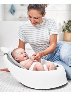 Bath Tubmoby Smart Sling 3 - Stage Tub, Pvc - Free, Phthalate - Free, Non Slip Bath Tub For New Born With Drain Plug, Birth To 11Kg - White Colour - pnsku/N70043406V/45/_/1734417366/7f9a34e0-3689-4258-97f3-2dbd7cf706fb