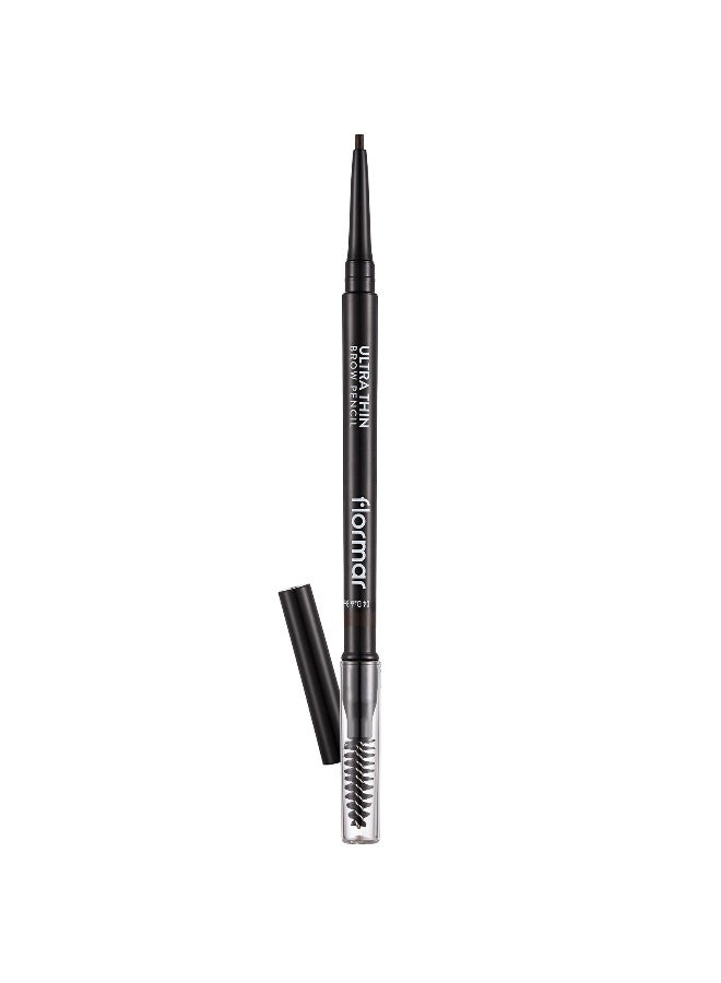 flormar Ultra Thin Brow Pencil 004 Dark Brown - Image 1