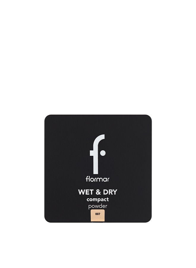 flormar Wet & Dry Compact Powder 007 Caramel Peach - Image 1