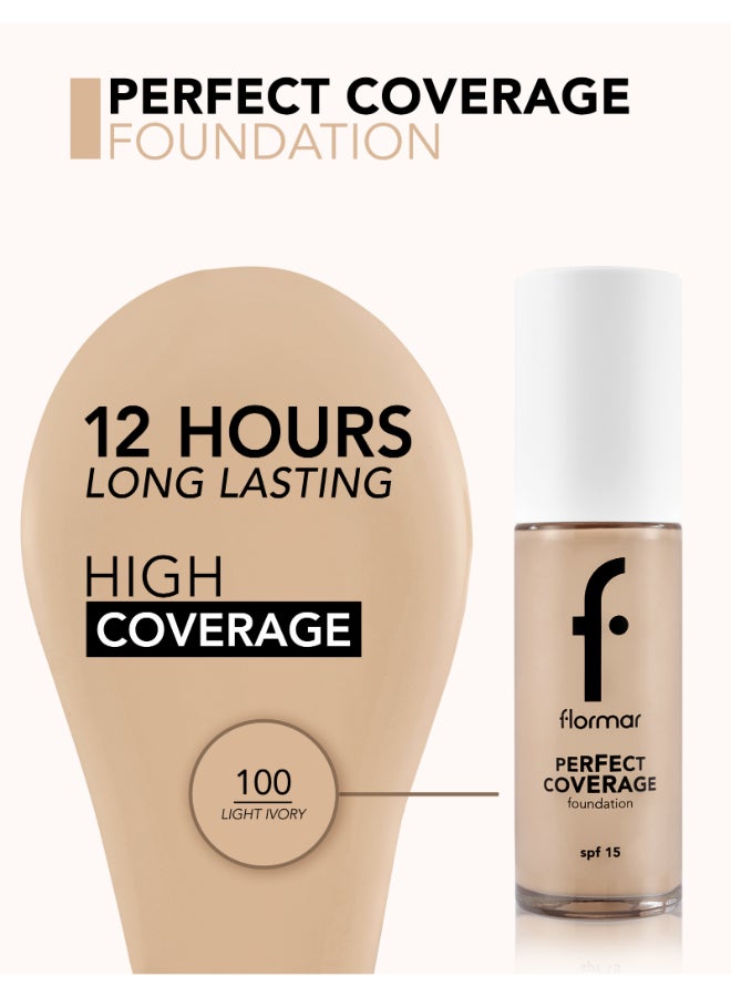 flormar - Perfect Coverage Foundation SPF 15 Beige - Image 1
