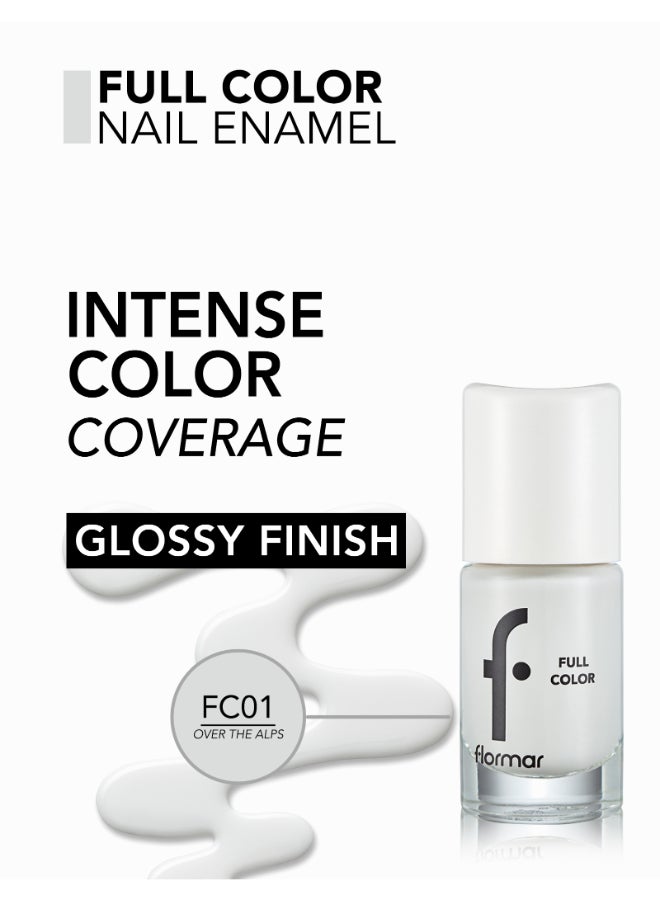 flormar Full Color Nail Enamel FC01 Over The Alps  - Image 4