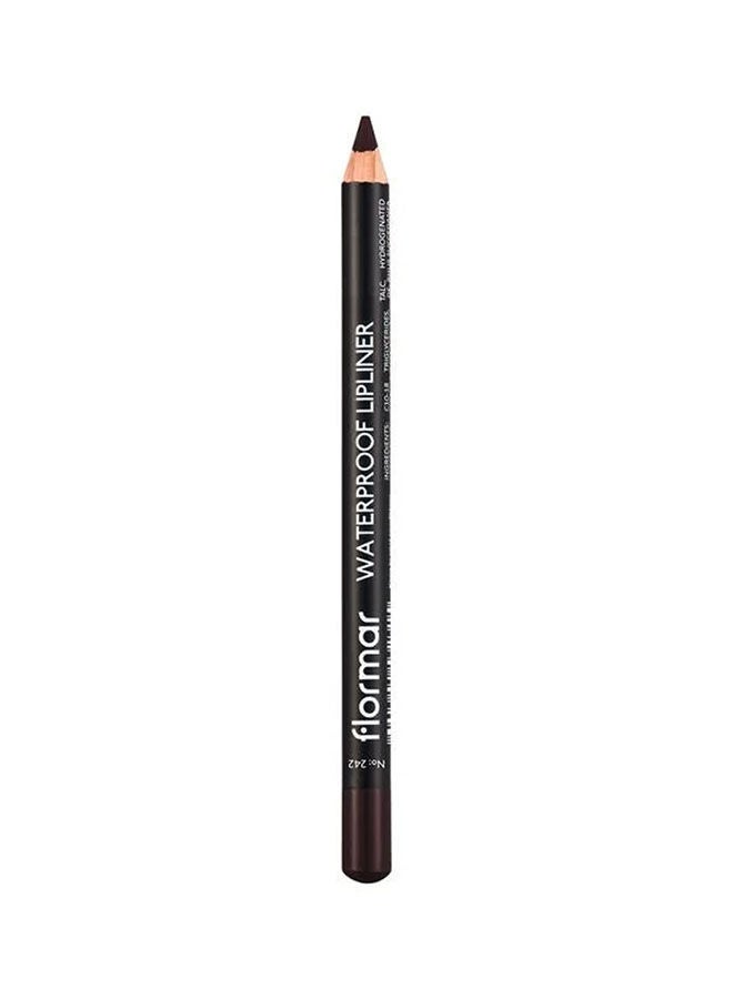 flormar - Highly Pigmented & Matte Finish Waterproof Lipliner Pencil 242 Deep Bordeaux - Image 1