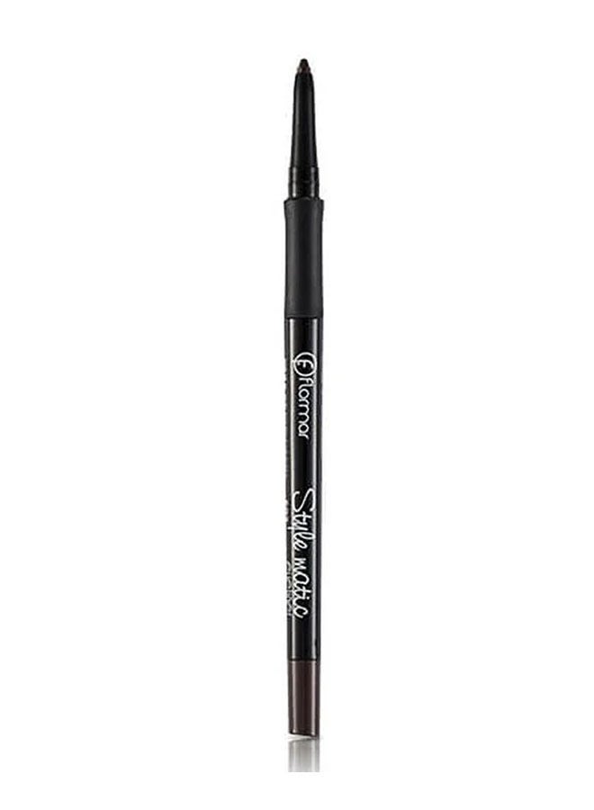 flormar Stylematic Matte Finish & Waterproof Lift Eye Pencil S01 Chocolate Cream - Image 2