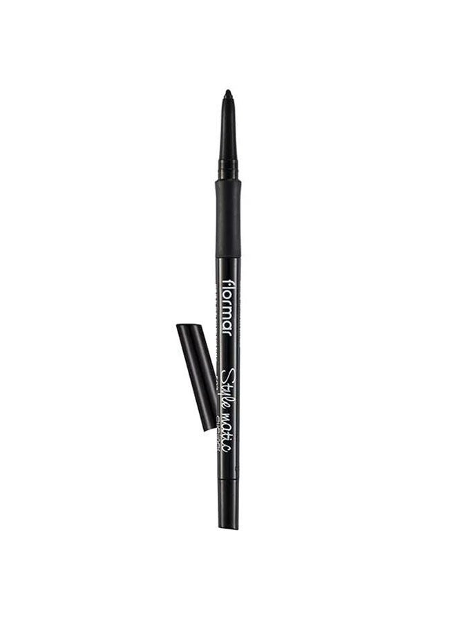 flormar Stylematic Matte Finish & Waterproof Lift Eye Pencil S02 New Black - Image 1