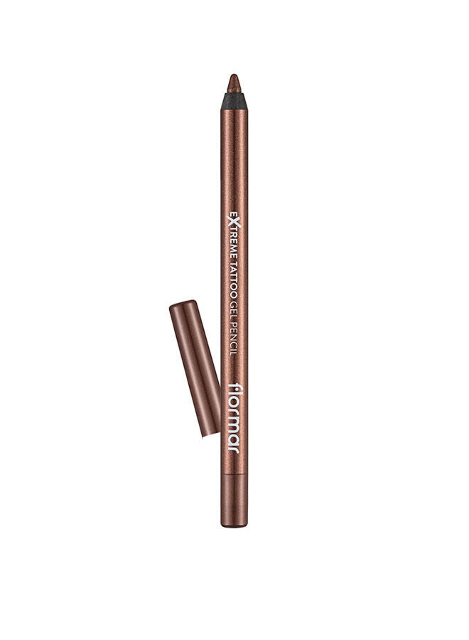 flormar Extreme Tattoo Gel Eye Pencil 001 Glitzy Brown - Image 1