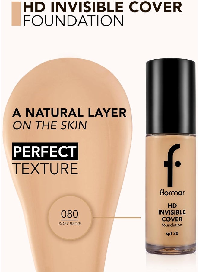 Invisible Cover Hd Foundation SPF 30 080 Soft Beige - pnsku/N70043639V/45/_/1733209456/9c598f7f-c3c3-4f6e-87fe-ccd493d255ec