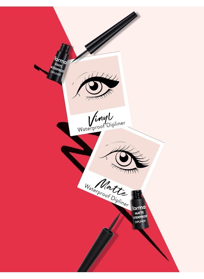 flormar Vinyl Waterproof Dipliner Black  - Image 5