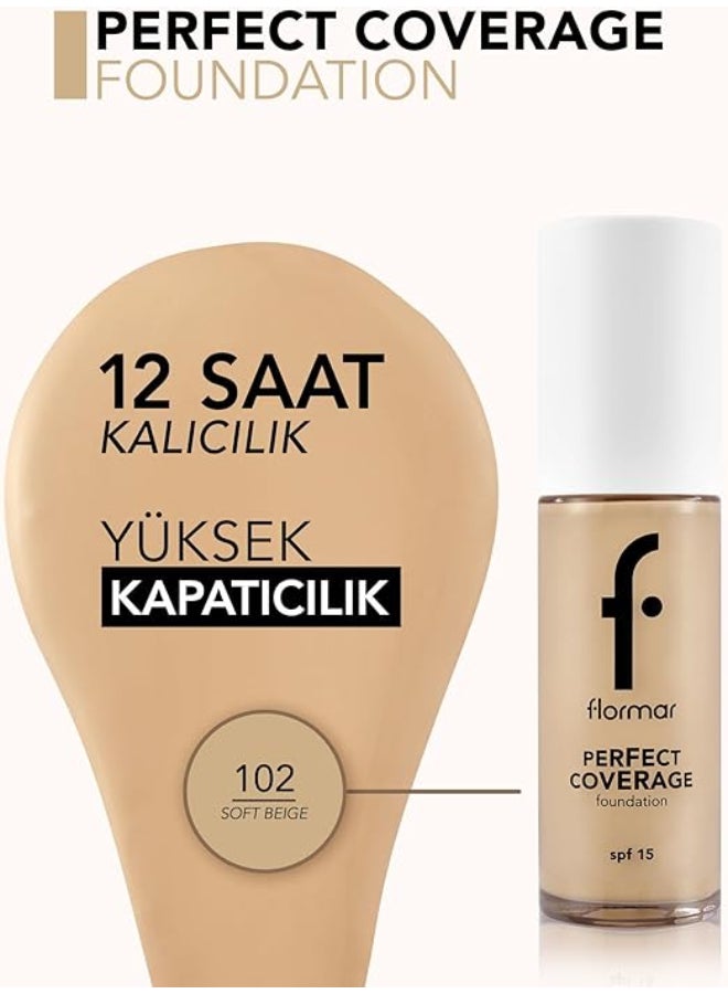 Perfect Coverage Foundation SPF 15 102 Soft Beige