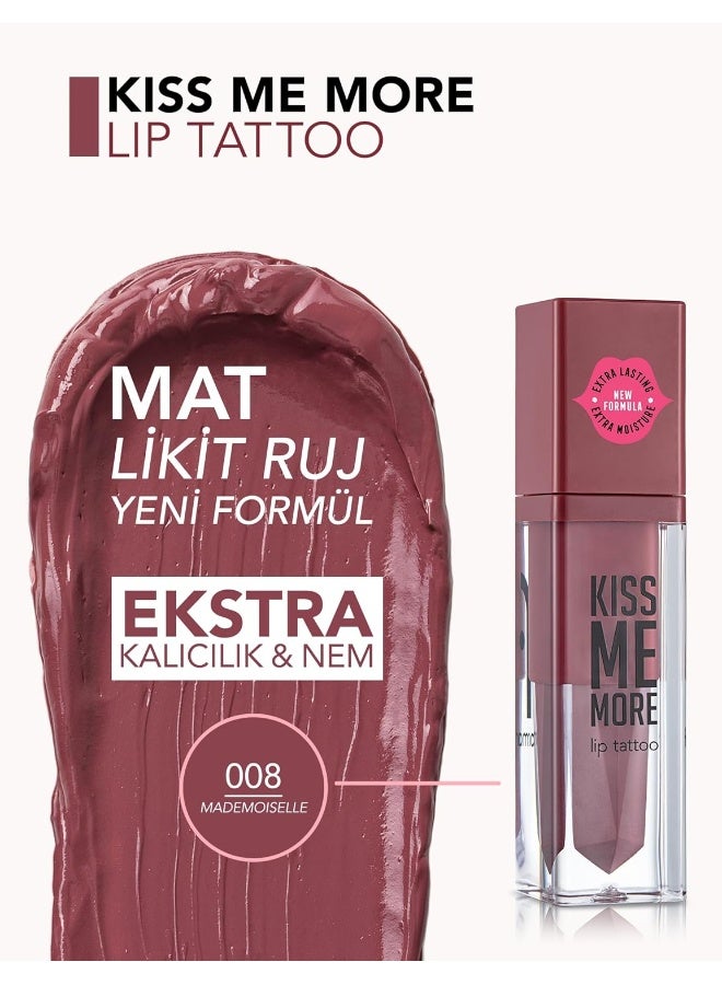 flormar - Kiss Me More Lip Tattoo 008 Mademosielle - Image 1
