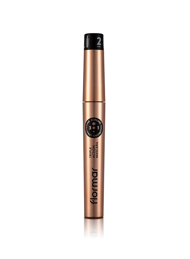 flormar Triple Action Mascara Black - Image 1