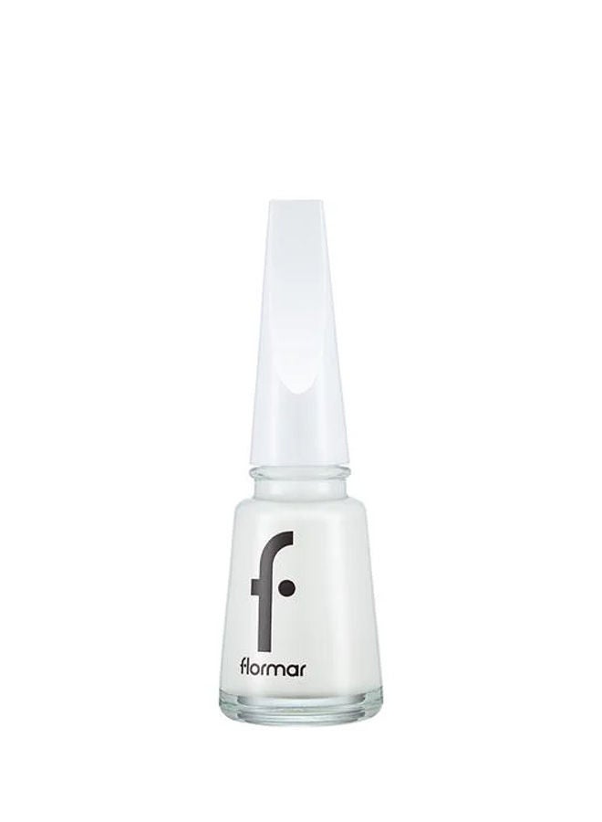 flormar Full Color Nail Enamel 310 Snow White  - Image 1
