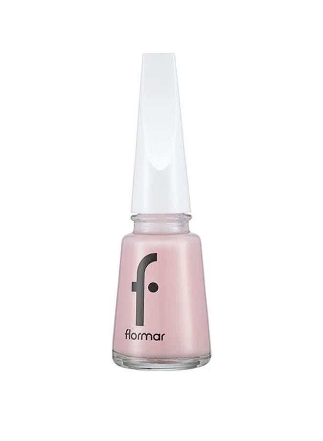 flormar Full Color Ultra High Pigment & Shiny Finish Nail Polish 077 Light Pink New - Image 1