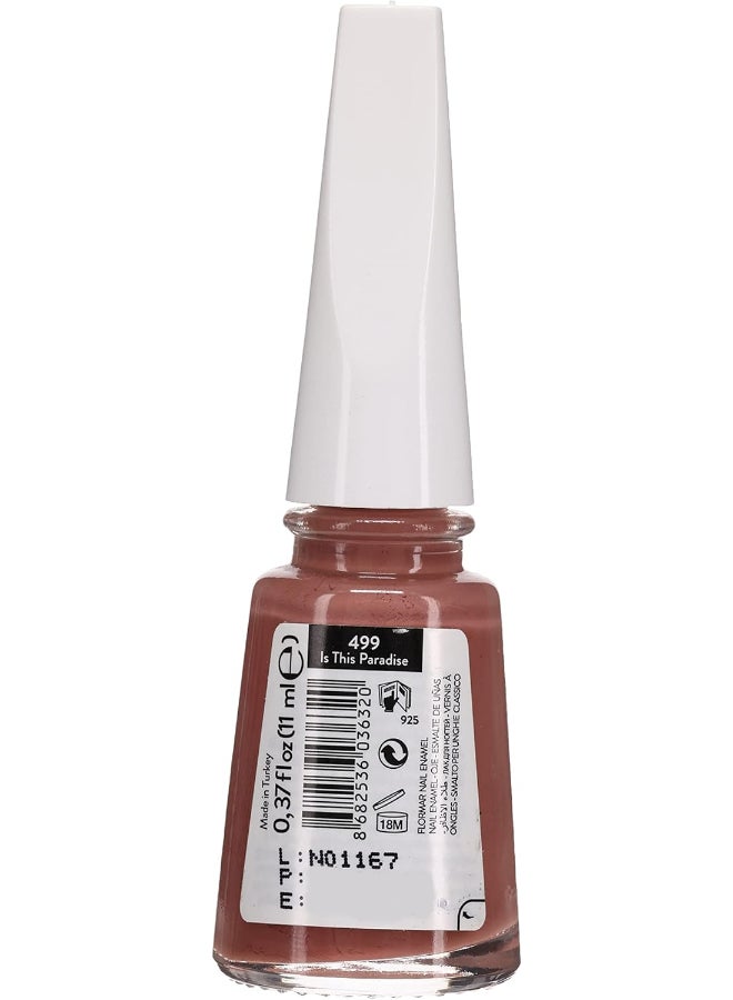 flormar Full Color Nail Enamel 499 Is The Paradise New  - Image 4