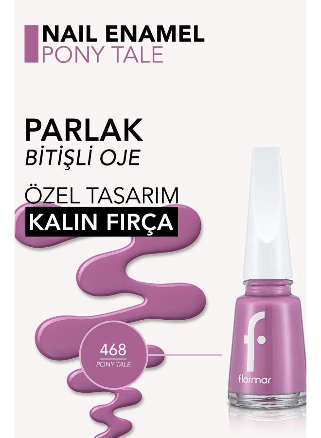 flormar Full Color Nail Enamel 468 Pony Tale New  - Image 4