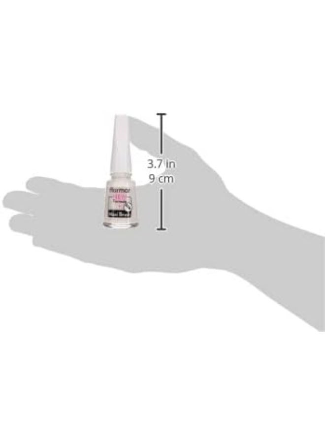 flormar Full Color Nail Enamel 400 Bright White  - Image 4
