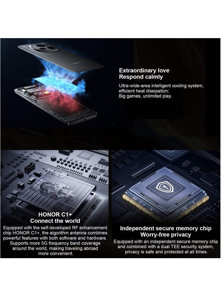 Honor - Magic6 Pro, 16Gb+512Gb, 6.8 Inch Magic OS 8.0 Snapdragon 8 Gen 3 Octa Core Up To 3.3GHz, Network: 5G, OTG, NFC (Black) Chinese Version - Image 1