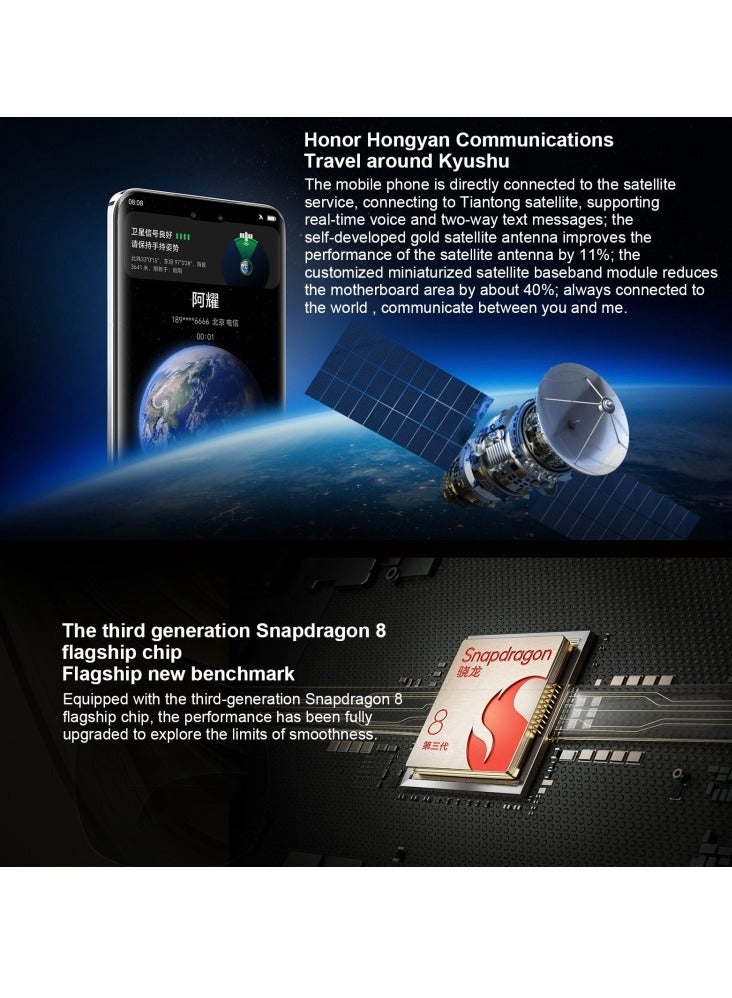 Honor - Magic6 Pro, 16Gb+1Tb, 6.8 Inch Magic OS 8.0 Snapdragon 8 Gen 3 Octa Core Up To 3.3GHz, Network: 5G, OTG, NFC (Purple) Chinese Version - Image 1