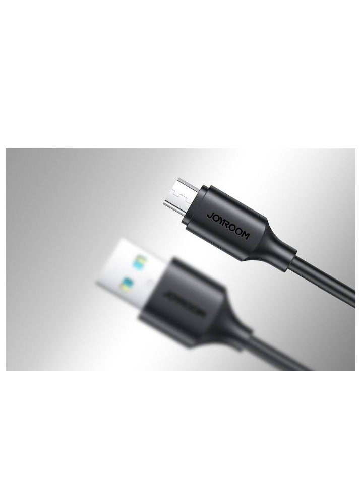 JOYROOM - JOYROOM S-UM018A9 USB A To Micro USB Data Cable, Length 1m Black - Image 1
