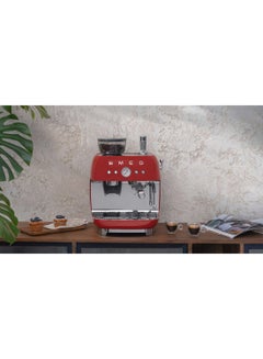 ‘50’s Style’ Coffee Machine with Built in Grinder 0.01 L 1600 W EGF03RDAU Red - pnsku/N70043880V/45/_/1707119729/cf253fb7-47aa-45d9-b397-ed783a6b81eb