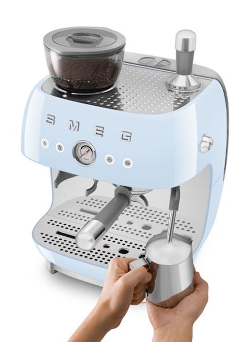 smeg - ‘50’s Style’ Coffee Machine with Built in Grinder 0.01 L 1600 W EGF03PBAU Pastel Blue - Image 1