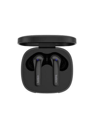 سماعات أذن SoundForm Motion True لاسلكية تعمل بالبلوتوث، وقت تشغيل يصل إلى 33 ساعة، أنيقة مع صوت رائع ومكالمات واضحة، 4 ميكروفونات، أدوات تحكم باللمس، شحن لاسلكي، تصنيف IPX5 باللون الأسود - pnsku/N70043915V/45/_/1706851846/5aeb18c5-180a-4786-b234-ca831b9d64e6