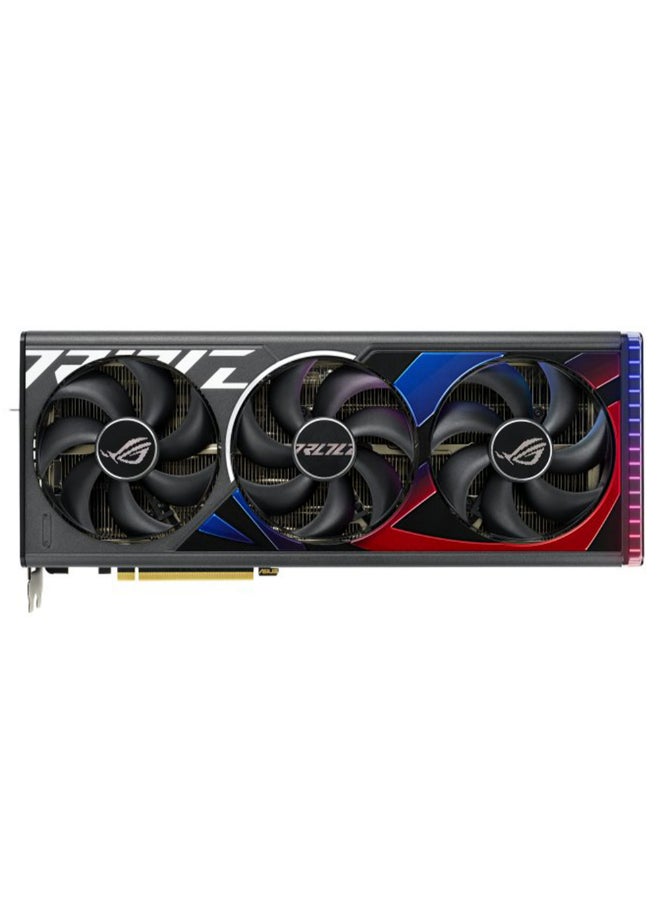 ASUS - ROG Strix GeForce RTX 4080 SUPER OC Edition Graphics Card, 16GB GDDR6X 256-Bit Memory, 2640 MHz Boost Clock, 23 Gbps Memory Speed, 10240 CUDA Cores, PCI Express 4.0 | 90YV0KB0-M0NA00 Grey - Image 1