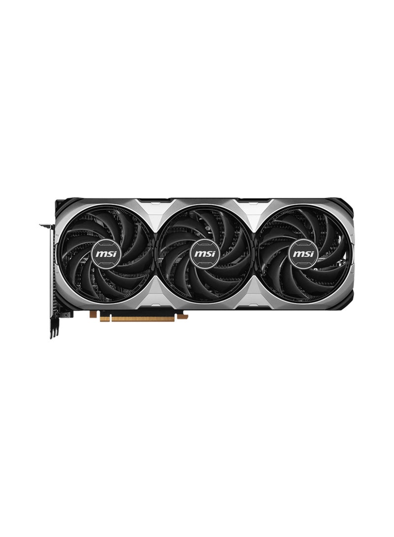 MSI - GeForce RTX 4080 SUPER VENTUS 3X OC Graphics Card, 16GB GDDR6X 256-bit Memory, 2580 MHz Boost Clock, 23Gbps Mmeory Speed, 10240 CUDA Cores, PCI E Gen 4, DP x 2 / HDMI x 2 | 912-V511-233 Grey, Black - Image 1