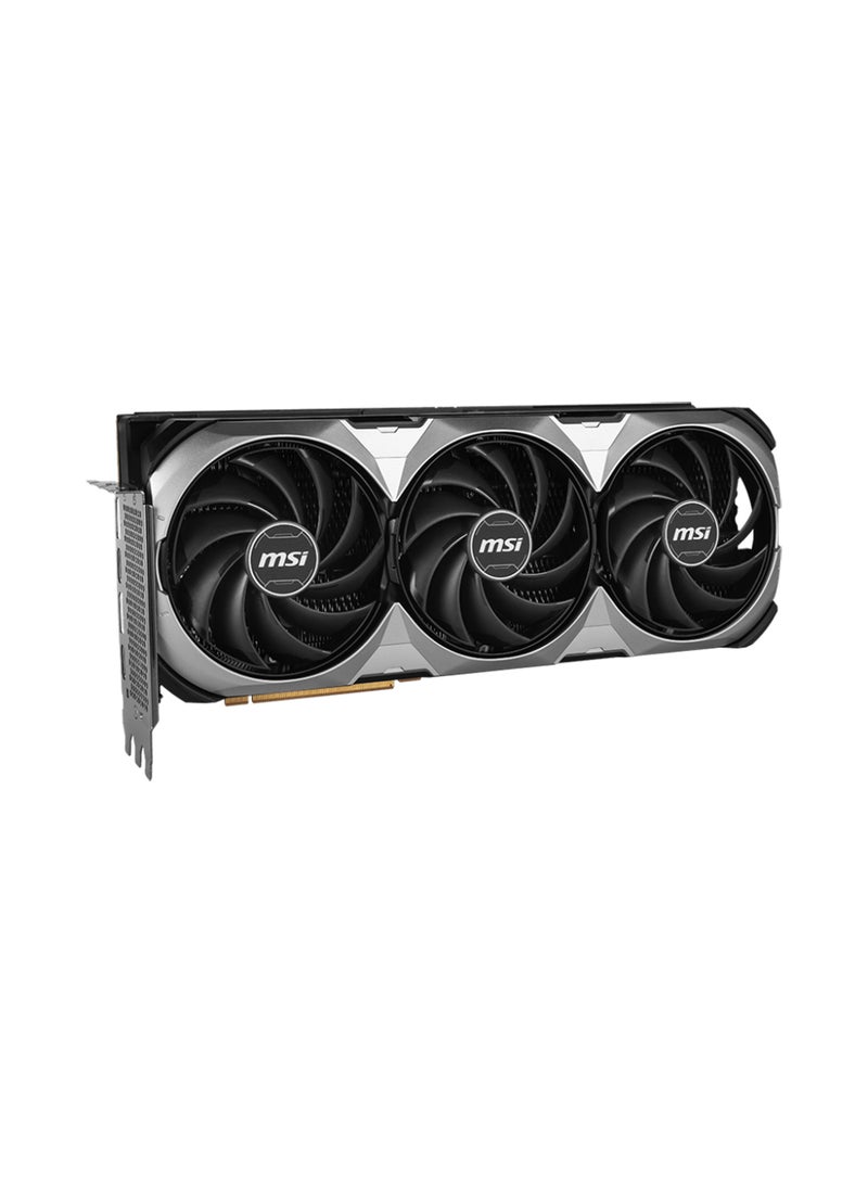 MSI - GeForce RTX 4080 SUPER VENTUS 3X OC Graphics Card, 16GB GDDR6X 256-bit Memory, 2580 MHz Boost Clock, 23Gbps Mmeory Speed, 10240 CUDA Cores, PCI E Gen 4, DP x 2 / HDMI x 2 | 912-V511-233 Grey, Black - Image 1