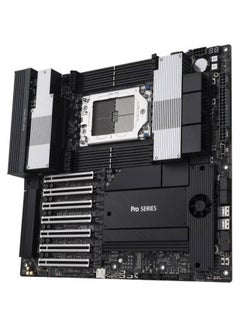 ASUS Pro WS TRX50-SAGE Wi-Fi Motherboard, AMD sTR5 Socket, Supports AMD Ryzen™ Threadripper™ PRO 7000 WX-Series & Ryzen™ 7000 Series, PCIe 5.0 x16, 10Gb Ethernet, Wi-Fi 7, DDR5 ECC Registered Memory (Up to 1TB), 3 M.2 Slots, SATA 6Gb/s, Intel 2.5Gb Ethernet, Dual 8-Pin Power Connectors, Dual PCIe 5.0 x16, USB 20Gbps, Active VRM Cooling, IPMI Support, CEB Form Factor | 90MB1FZ0-M0EAY0 Grey, Black  - Image 3