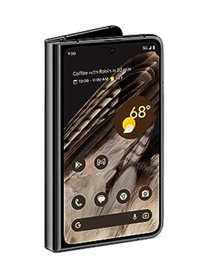 جوجل هاتف Pixel Fold ثنائي الشريحة بلون Obsidian وذاكرة وصول عشوائي بسعة 12 جيجابايت وذاكرة داخلية سعة 512 جيجابايت وشبكة 5G - الإصدار الدولي  - Image 1