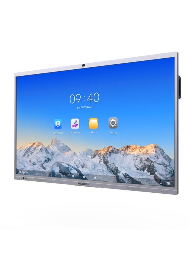 هيك فيجن شاشة تفاعلية DS-D5C86RB/B بدقة 4K مع كاميرا بدقة 8 ميجابكسل، وميكروفون متعدد الاتجاهات، وشاشة تعمل باللمس بالأشعة تحت الحمراء مقاس 86 بوصة، ومعدل تحديث 60 هرتز، وحدة المعالجة المركزية Cortex-A76*4+Cortex-A55*4، وذاكرة 8 جيجابايت، ومساحة تخزين 128 جيجابايت رمادية - Image 2
