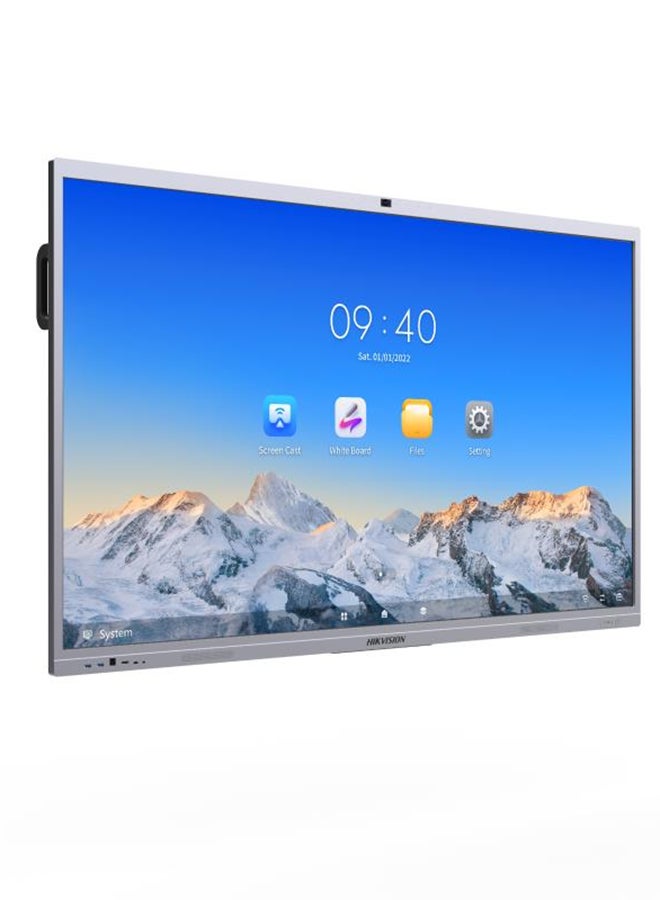 هيك فيجن شاشة تفاعلية DS-D5C86RB/B بدقة 4K مع كاميرا بدقة 8 ميجابكسل، وميكروفون متعدد الاتجاهات، وشاشة تعمل باللمس بالأشعة تحت الحمراء مقاس 86 بوصة، ومعدل تحديث 60 هرتز، وحدة المعالجة المركزية Cortex-A76*4+Cortex-A55*4، وذاكرة 8 جيجابايت، ومساحة تخزين 128 جيجابايت رمادية - Image 3