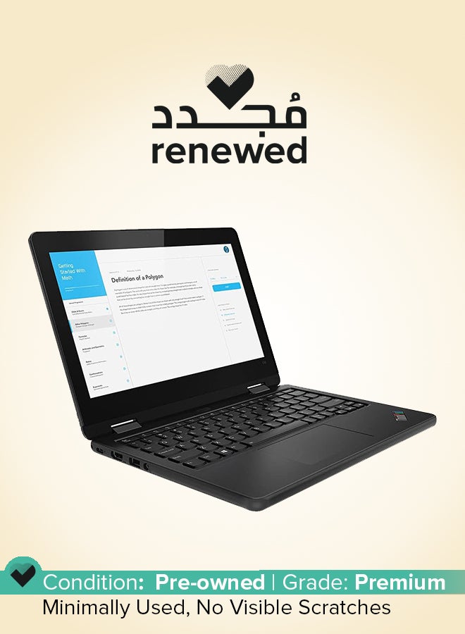 Renewed - Thinkpad 11e Yoga Laptop With 11.6-Inch HD Touch Screen Display,Celeron/5th Gen/8GB DDR3 RAM/256GB SSD/Windows 10 Pro English Black - pnsku/N70043977V/45/_/1721631746/bdb27d34-0a55-4c02-a49e-f723f72230bc
