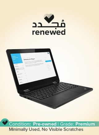 Renewed - Thinkpad 11e Yoga Laptop With 11.6-Inch HD Touch Screen Display,Celeron/5th Gen/8GB DDR3 RAM/256GB SSD/Windows 10 Pro English Black - pnsku/N70043977V/45/_/1721631746/bdb27d34-0a55-4c02-a49e-f723f72230bc
