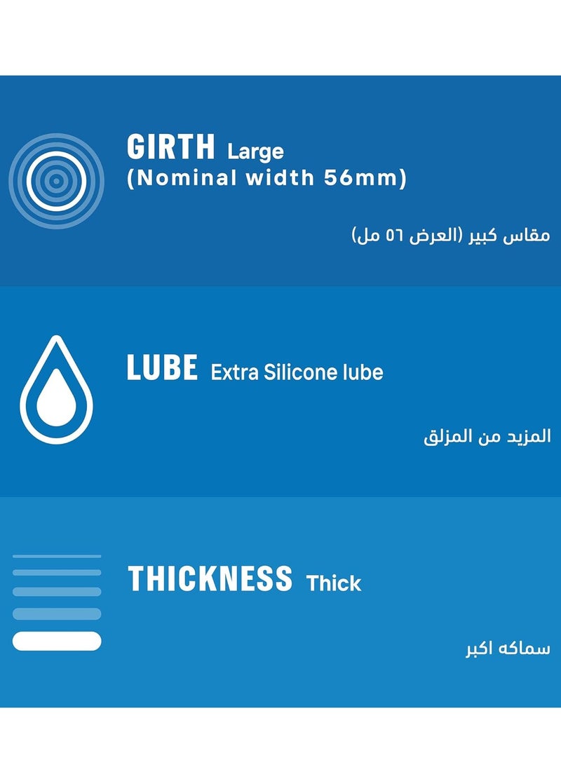 Durex - 12-Piece Extra Safe Extra Lubed Condoms For Extra Comfort - Image 1