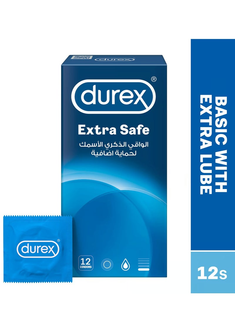 Durex - 12-Piece Extra Safe Extra Lubed Condoms For Extra Comfort - Image 1