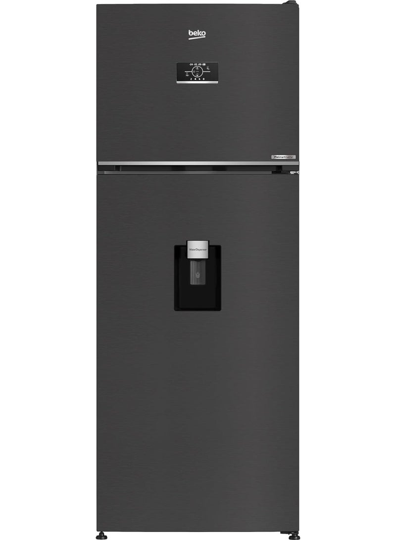 477 Liters Refrigerator - Double Doors - Harvest Fresh - Inverter Motor - Water Dispenser - Digital Control - B3RDNE500LXBR Dark Gray
