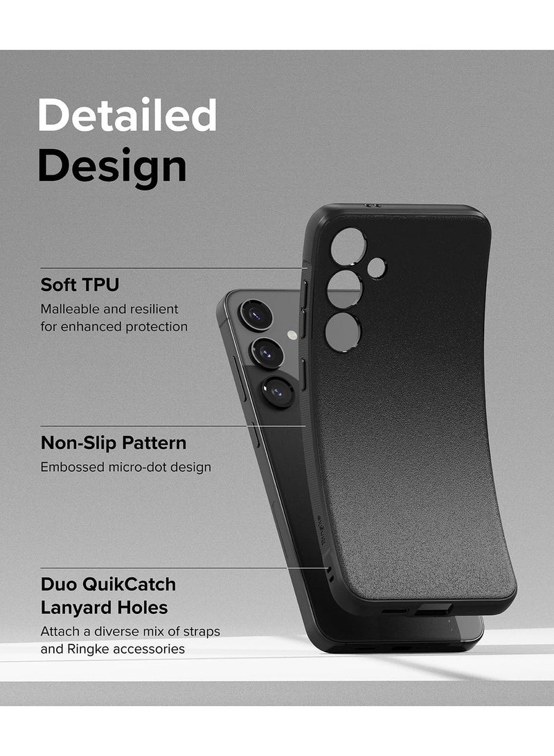 Ringke Onyx Compatible With Samsung Galaxy S24 5G Case (2024), Rugged Shockproof Non-Slip TPU Slim Thin Phone Cover For Galaxy S24 Black  - Image 3
