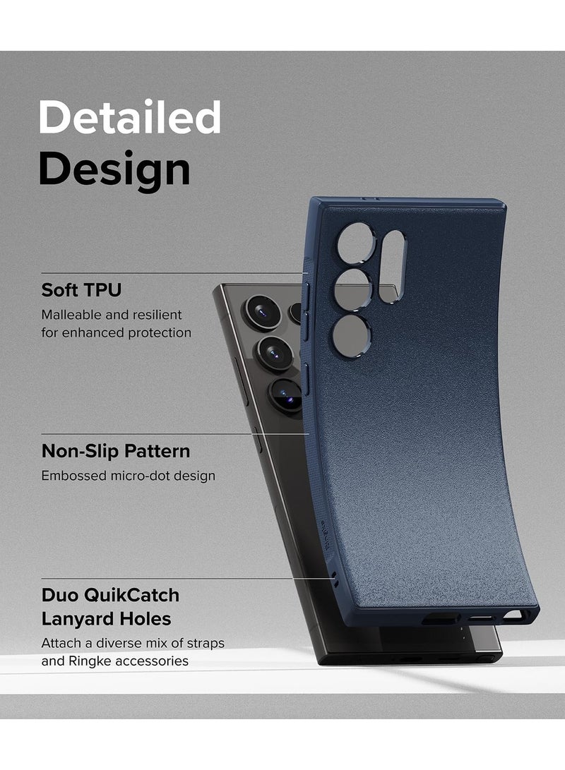 Ringke Onyx Compatible With Samsung Galaxy S24 Ultra Case Cover Rugged Flexible Durable Anti-Slip TPU Protection Shockproof Samsung S24 Ultra Back Cover Navy  - Image 3