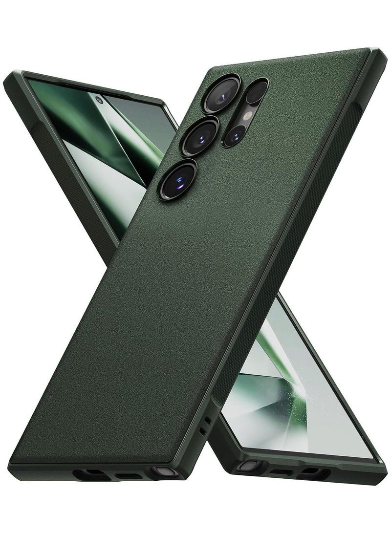 Ringke Onyx Compatible With Samsung Galaxy S24 Ultra Case Cover Rugged Flexible Durable Anti-Slip TPU Protection Shockproof Samsung S24 Ultra Back Cover Dark Green - Image 1