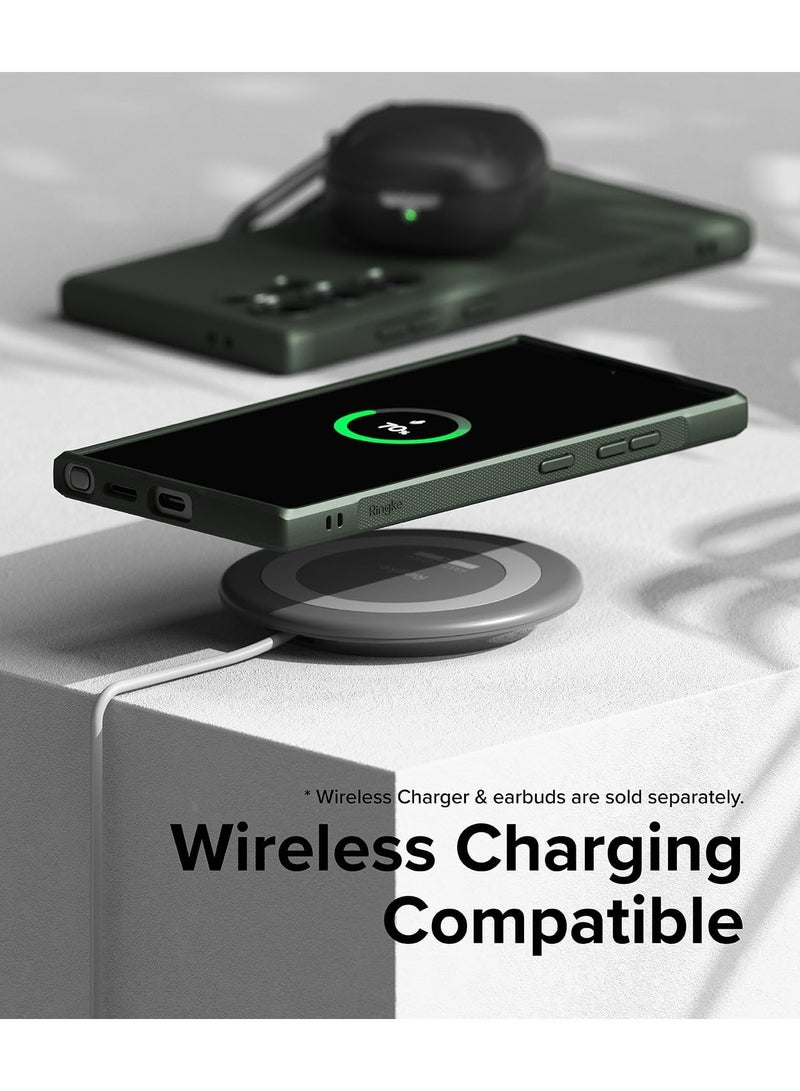 Ringke Onyx Compatible With Samsung Galaxy S24 Ultra Case Cover Rugged Flexible Durable Anti-Slip TPU Protection Shockproof Samsung S24 Ultra Back Cover Dark Green - Image 2