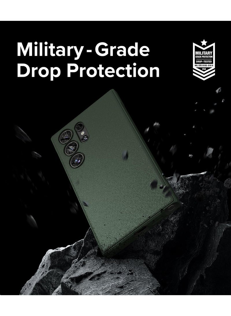 Ringke Onyx Compatible With Samsung Galaxy S24 Ultra Case Cover Rugged Flexible Durable Anti-Slip TPU Protection Shockproof Samsung S24 Ultra Back Cover Dark Green - Image 4