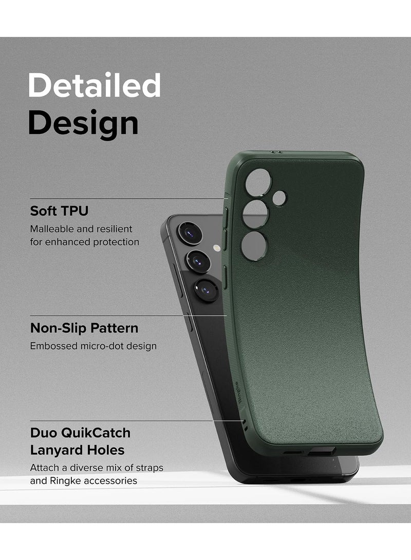 Ringke Onyx Compatible With Samsung Galaxy S24 Plus Case Cover Rugged Flexible Durable Anti-Slip TPU Protection Shockproof Samsung S24 Plus Back Cover Dark Green  - Image 3