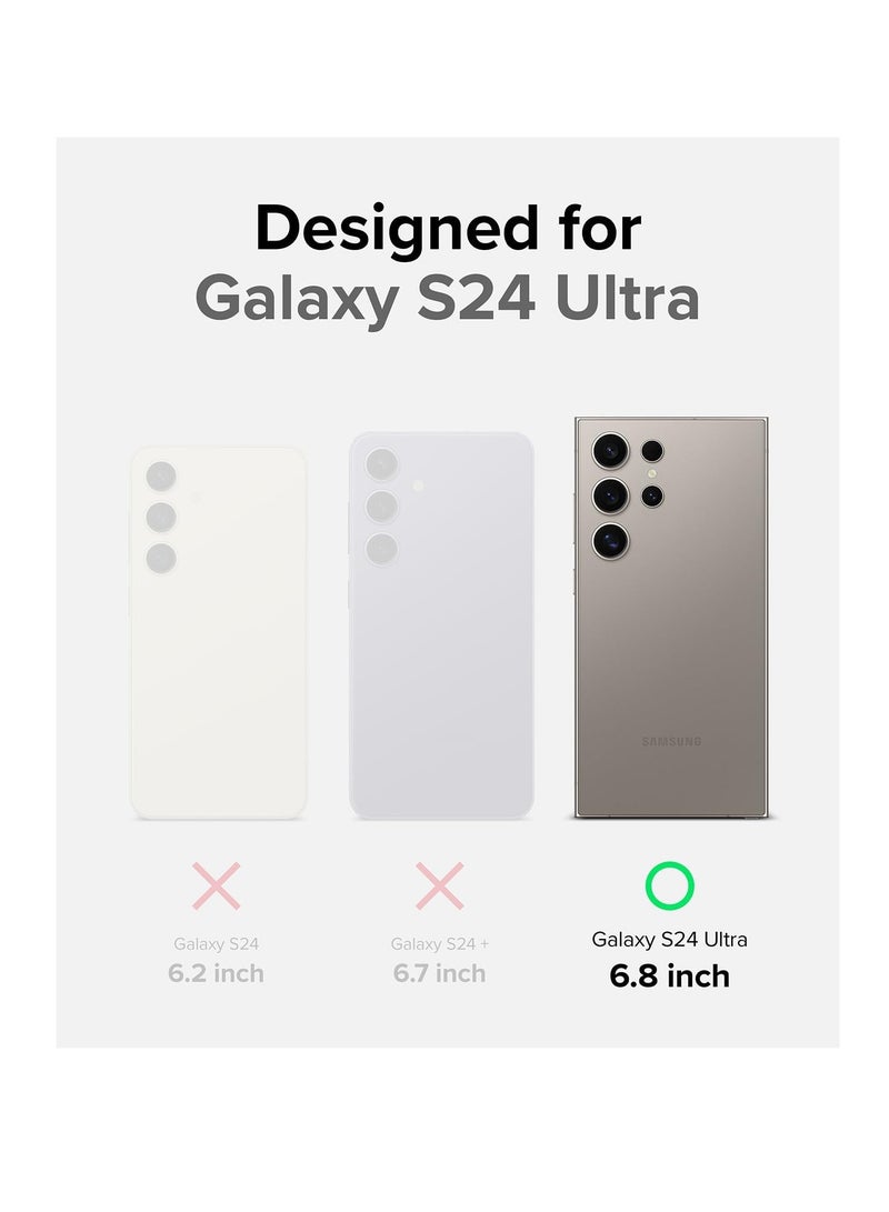 Ringke Onyx Magnetic Compatible With Samsung Galaxy S24 Ultra Case Cover Powerful Magnetic Military-Grade Protection TPU Shockproof Rugged Bumper Full Protection Samsung S24 Ultra Back Cover Black - Image 2