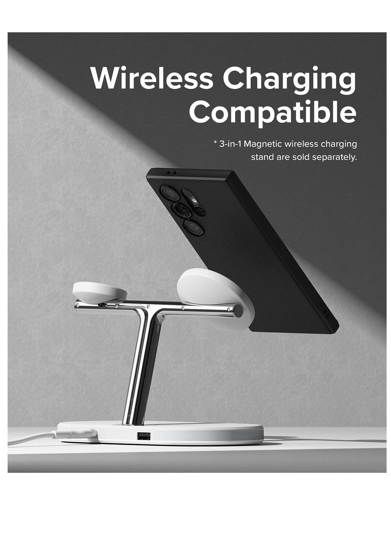 Ringke Onyx Magnetic Compatible With Samsung Galaxy S24 Ultra Case Cover Powerful Magnetic Military-Grade Protection TPU Shockproof Rugged Bumper Full Protection Samsung S24 Ultra Back Cover Black - Image 4